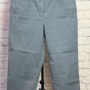 Talbots Petites Glen Plaid Stretch Cropped Pants